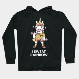 Unicorn - I Sweat Rainbow Hoodie